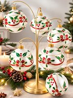 håndlavede julekugler hvid porcelænsfinish
